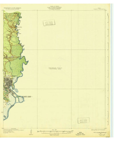 United States Geological Survey Orange, TX-LA (1932, 62500-Scale) digital map