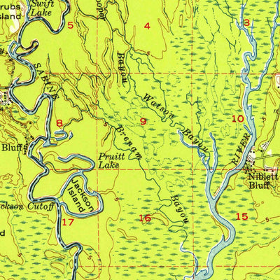 United States Geological Survey Orange, TX-LA (1955, 62500-Scale) digital map