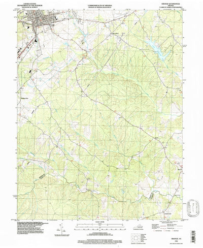United States Geological Survey Orange, VA (1994, 24000-Scale) digital map