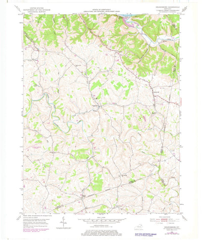 United States Geological Survey Orangeburg, KY (1952, 24000-Scale) digital map