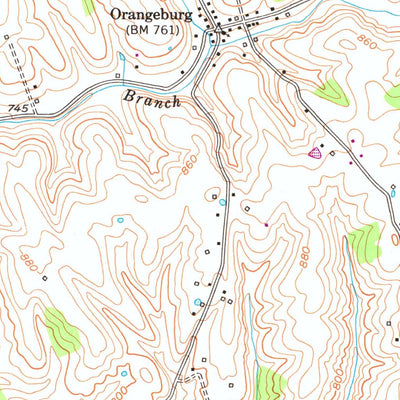 United States Geological Survey Orangeburg, KY (1952, 24000-Scale) digital map