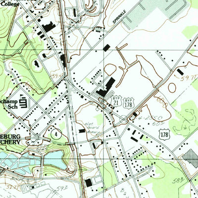 United States Geological Survey Orangeburg South, SC (1982, 24000-Scale) digital map