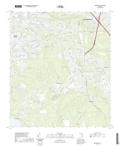 United States Geological Survey Orangedale, FL (2021, 24000-Scale) digital map