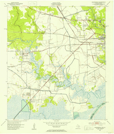 United States Geological Survey Orangefield, TX-LA (1943, 24000-Scale) digital map