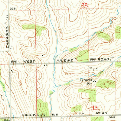 United States Geological Survey Orangeville, IL (1971, 24000-Scale) digital map