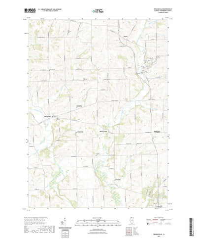 United States Geological Survey Orangeville, IL (2021, 24000-Scale) digital map