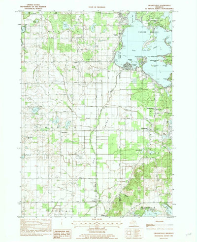 United States Geological Survey Orangeville, MI (1982, 24000-Scale) digital map