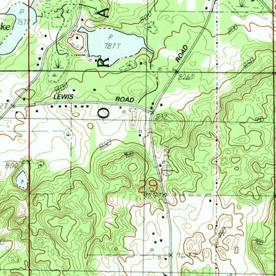 United States Geological Survey Orangeville, MI (1982, 24000-Scale) digital map