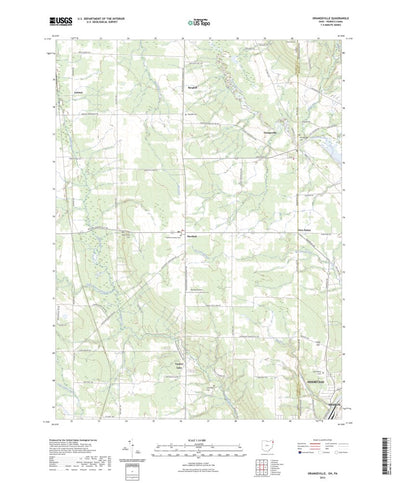 United States Geological Survey Orangeville, OH (2023, 24000-Scale) digital map