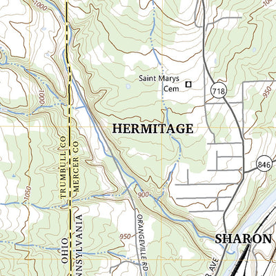 United States Geological Survey Orangeville, OH (2023, 24000-Scale) digital map