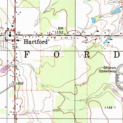 United States Geological Survey Orangeville, OH-PA (1994, 24000-Scale) digital map