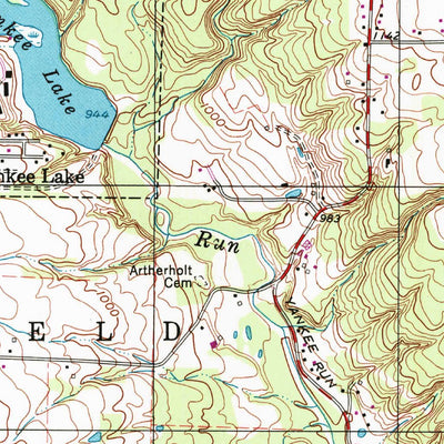 United States Geological Survey Orangeville, OH-PA (1994, 24000-Scale) digital map