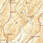 United States Geological Survey Orbisonia, PA (1940, 62500-Scale) digital map