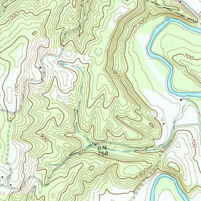 United States Geological Survey Orbisonia, PA (1966, 24000-Scale) digital map