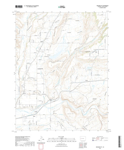 United States Geological Survey Orchard City, CO (2022, 24000-Scale) digital map