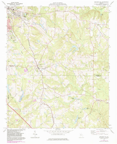 United States Geological Survey Orchard Hill, GA (1973, 24000-Scale) digital map