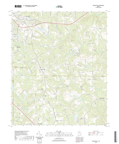 United States Geological Survey Orchard Hill, GA (2020, 24000-Scale) digital map