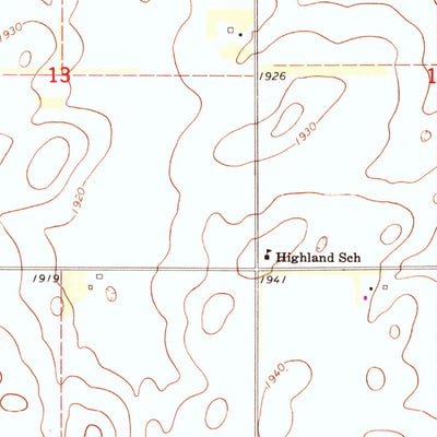 United States Geological Survey Orchard, NE (1963, 24000-Scale) digital map