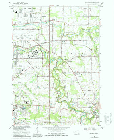 United States Geological Survey Orchard Park, NY (1965, 24000-Scale) digital map