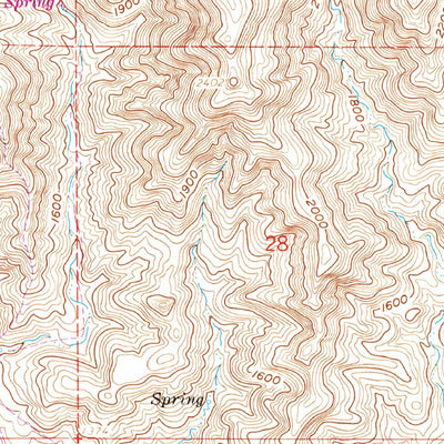 United States Geological Survey Orchard Peak, CA (1961, 24000-Scale) digital map