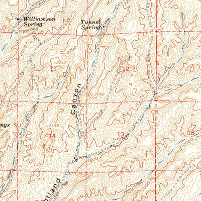United States Geological Survey Orchard Peak, CA (1961, 62500-Scale) digital map