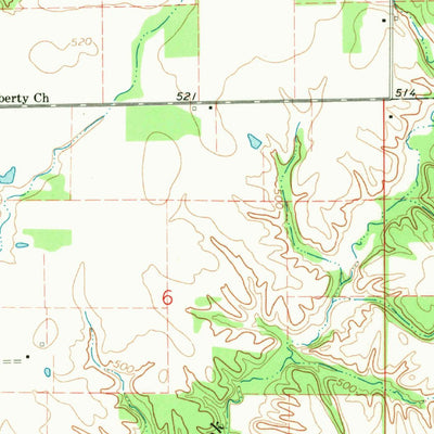 United States Geological Survey Orchardville, IL (1968, 24000-Scale) digital map