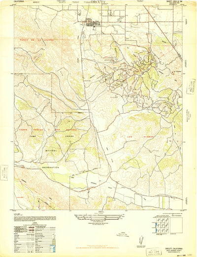 United States Geological Survey Orcutt, CA (1947, 24000-Scale) digital map