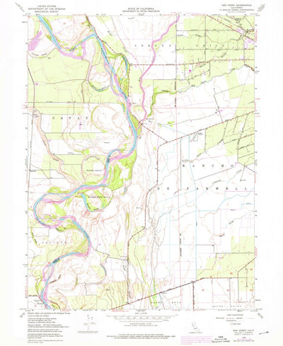 United States Geological Survey Ord Ferry, CA (1949, 24000-Scale) digital map
