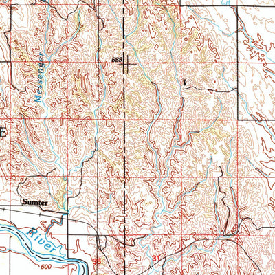 United States Geological Survey Ord, NE (1985, 100000-Scale) digital map