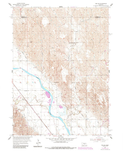 United States Geological Survey Ord NW, NE (1954, 24000-Scale) digital map
