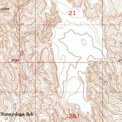 United States Geological Survey Ord NW, NE (1954, 24000-Scale) digital map