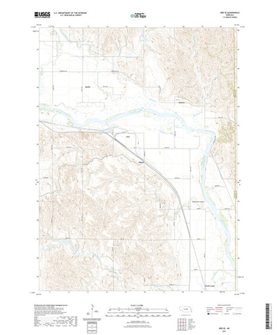 United States Geological Survey Ord SE, NE (2021, 24000-Scale) digital map