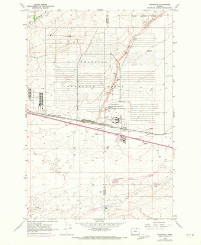 United States Geological Survey Ordnance, OR (1962, 24000-Scale) digital map