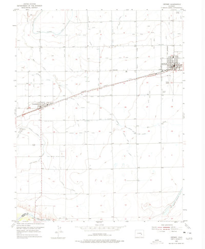 United States Geological Survey Ordway, CO (1954, 24000-Scale) digital map