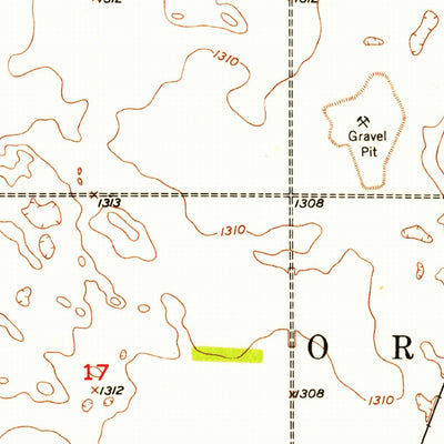 United States Geological Survey Ordway, SD (1952, 24000-Scale) digital map