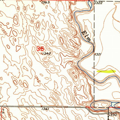 United States Geological Survey Ordway, SD (1952, 24000-Scale) digital map