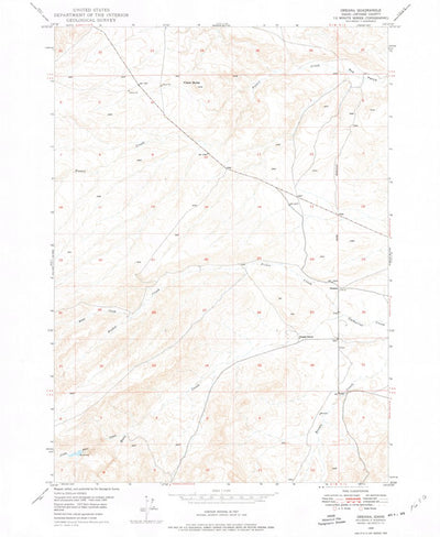 United States Geological Survey Oreana, ID (1949, 24000-Scale) digital map