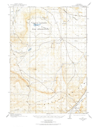United States Geological Survey Oregon Basin, WY (1911, 62500-Scale) digital map