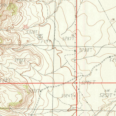 United States Geological Survey Oregon Basin, WY (1985, 24000-Scale) digital map