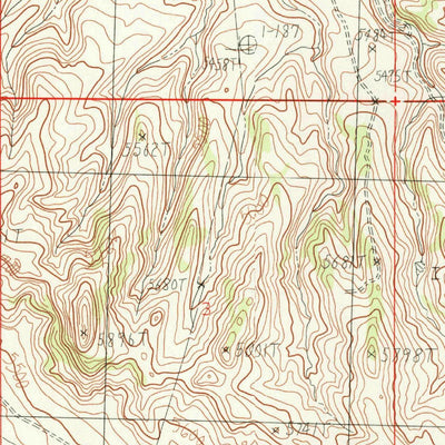 United States Geological Survey Oregon Basin, WY (1985, 24000-Scale) digital map