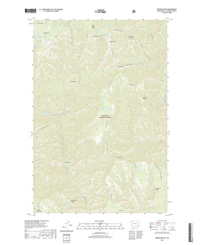 United States Geological Survey Oregon Butte, WA (2020, 24000-Scale) digital map