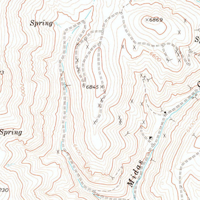 United States Geological Survey Oregon Canyon, NV (1977, 24000-Scale) digital map