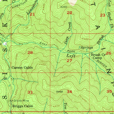 United States Geological Survey Oregon Caves, OR-CA (1954, 62500-Scale) digital map