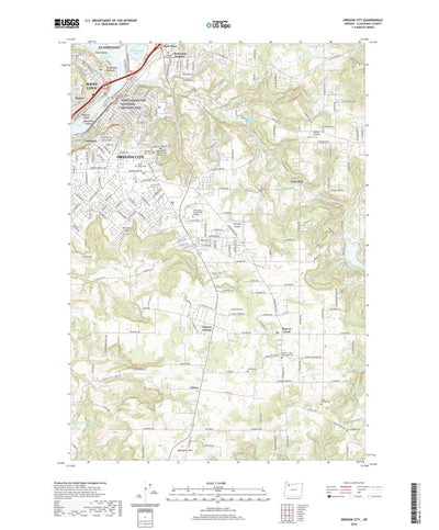 United States Geological Survey Oregon City, OR (2020, 24000-Scale) digital map