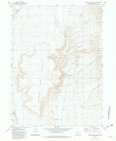United States Geological Survey Oregon End Table, OR (1981, 24000-Scale) digital map