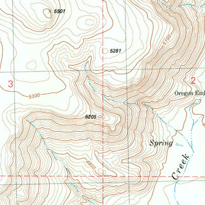 United States Geological Survey Oregon End Table, OR (1981, 24000-Scale) digital map