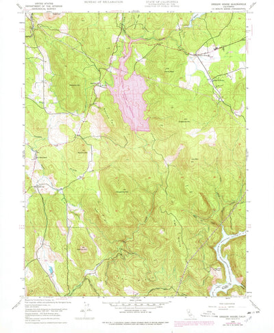 United States Geological Survey Oregon House, CA (1948, 24000-Scale) digital map