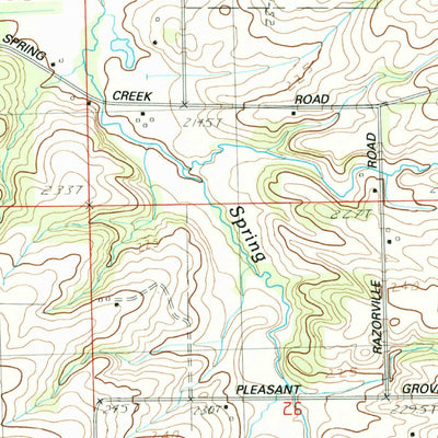 United States Geological Survey Oregon, IL (1983, 24000-Scale) digital map