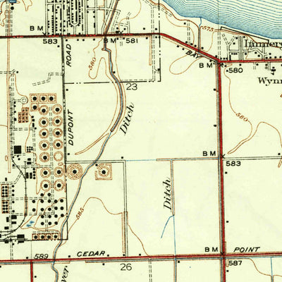 United States Geological Survey Oregon, OH-MI (1938, 31680-Scale) digital map