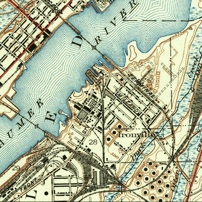 United States Geological Survey Oregon, OH-MI (1938, 31680-Scale) digital map